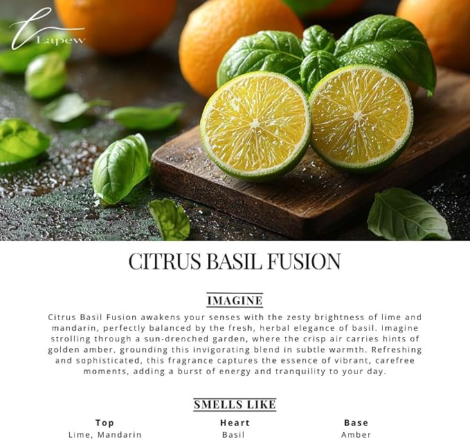 Lapew Room & Linen Spray | Fragrance Mist for Home, Car & Office | Fabric & Air Freshener | Neutralizing Mist | Made in USA | Citrus Basil Fusion