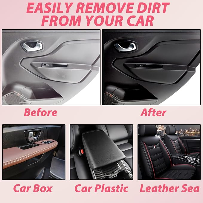 2PCS Polishing Cleaner Car Interior, 2026 Upgrade Car Interior Cleaner Spray, All Purpose Car Interior Detailer Cleaner, for Cars Owners, Polishing Cleaner for Dashboard