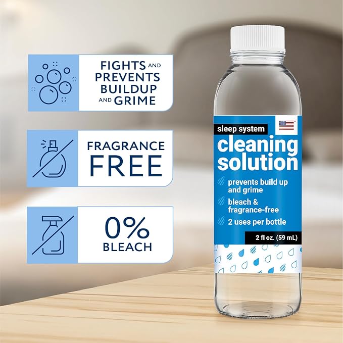 IMPRESA Sleep System Cleaning Solution Compatible with ChiliPad, OOLER & Dock Pro & Bed Cooling System Cleaner - 3-Pack, 2 Fl Oz - Unscented No-Mess Cleaning Supplies - Sleep Machine Cleaner