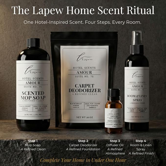 Lapew Hotel Scents Luxury Room Spray | Amour Suite 75 | Inspired by the Four Seasons | Linen Spray Air Freshener & Fabric Spray | 8 fl oz