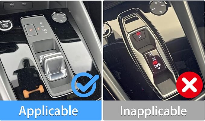 Real Carbon Fiber Gear Shift Stickers Fit for Audi A3 8Y S3 2021-2025 | Gear Shift Indicator Panel Trim Center Console | Accessories | Thick Overlay | Anti-scratch