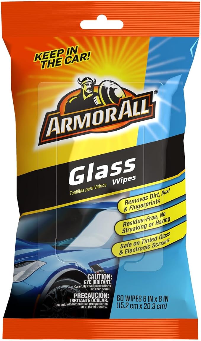 Armor All Flat Pack Automotive Glass Wipes (60 Count)
