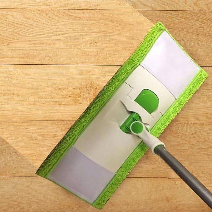 4 Pack Reusable Mop Pads Compatible with 3M Scotch-Brite M-005 Floor Mops, Microfiber Hardwood Floor Mop Pads Wet or Dry Use mop,Fit for Folding mop 15in*3.9in mop Head