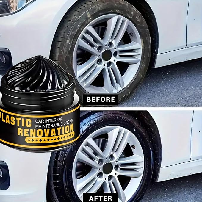 Trim Restorer Glaze Cleaner Detailing Supplies | Renewal Agent for Auto Exterior Interior Truck Dashboard Window Strip Door Handle Tire