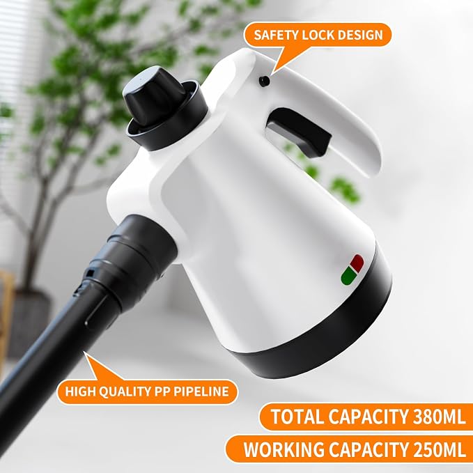 Steam Mop, Detachable Steam Cleaner 16-in-1 Lightweight Handheld Steamer for Hardwood Floors, Home, Tile, Clothes, Windows Cleaning