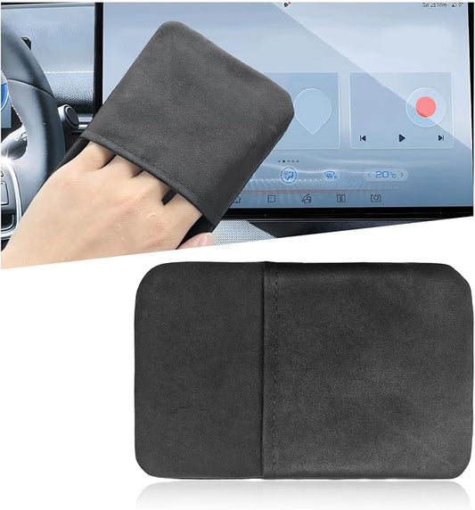 Ohleats Car Screen Cleaner, Microfiber Auto Screen Cleaning Pad, Foldable Touch Screen Cleaner Cloth for Vehicle Dashboard LCD Display, Car Cleaning Kits