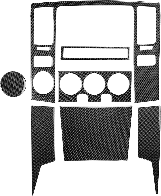 Center Console Stickers Fit for Toyota 4Runner Accessories 2003-2009 | for 4 Runner(N210) SR5/Sport Edition/Limited 2003 2004 2005 2006 2007 2008 2009|Real Carbon Fiber Trim|Thick Overlay