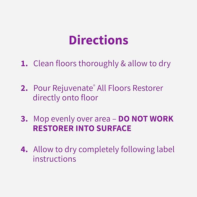 Rejuvenate All Floors Restorer, Fills Scratches, Shines & Protects, 6 Pack | 1-Coat Application Fills Scratches, Shines & Protects, Safe on Sealed Hardwood, Laminate, Vinyl, & Tile, Safe For Pets & Kids