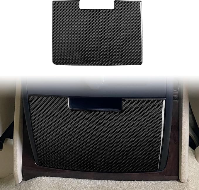Fit for Cadillac Escalade ESV 2007-2014 / EXT Hybrid 2009-2013 | Real Carbon Fiber | Accessories | Rear Console Trim Set | Stickers | Anti-scratch