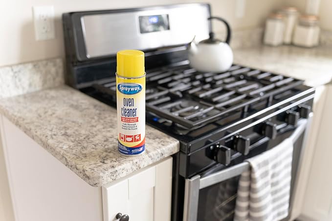 Sprayway Heavy-Duty Oven & Grill Cleaner, Removes Oil & Grease, 20 Oz, 1.25 Pound (Pack of 1), 20 Fl Oz (SW824R)
