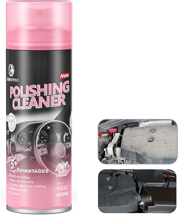 DONKEYPRO Car Interior Cleaner and Protectant, 15 Fl Oz Polishing Cleaner Interior Detailer Spray - Repels Dust & Staining, Restores & Protects Plastic, Vinyl, Leather Seats - UV Guard, Anti-Aging