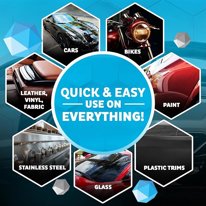 MAXL MAXLONE™ Car Spray with Triphene® All Purpose Waterless Detailer 2 Kit | Quick Spray & Wipe, Clean, Shine, Protect Paint, Glass, Wheels, and Trim Without Pre-Washing (2x20oz + 4 Micro Fiber Cloths)