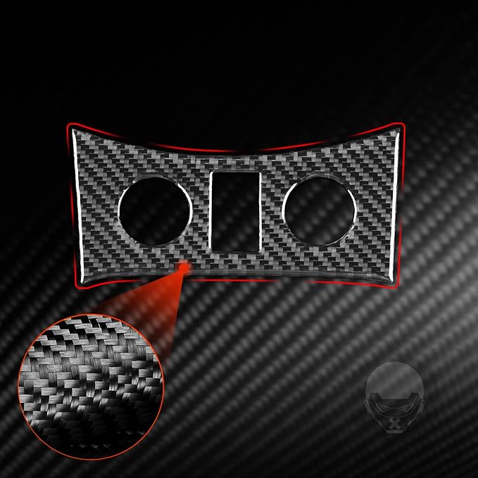Real Carbon Fiber Trim for Infiniti Accessories | for G37 G25 Q60 Q40 X S 2011-2015 2012 2013 2014 Sedan Coupe Convertible Center Seat Heating Button Thick Overlay Decal - A