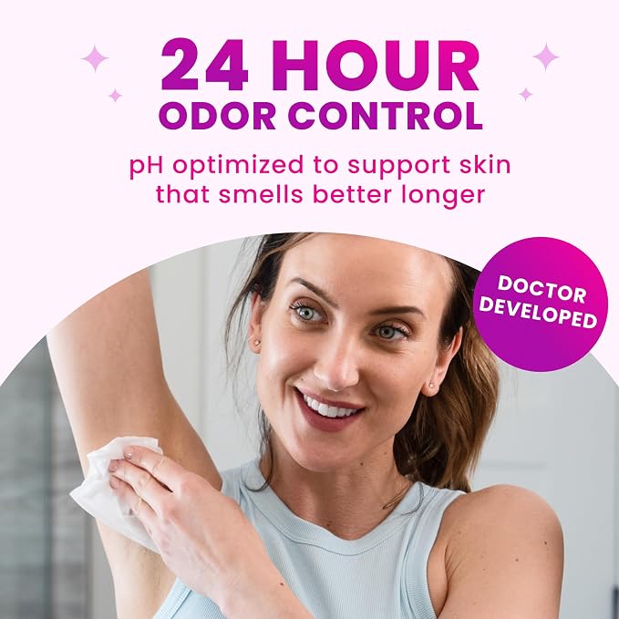 Lume Acidified Deodorant Wipes - 24 Hour Odor Control - Whole Body Deodorant Wipes - Aluminum Free, Baking Soda Free, Skin Loving - Flushable - 15 Count - 3 Pack (Soft Powder)