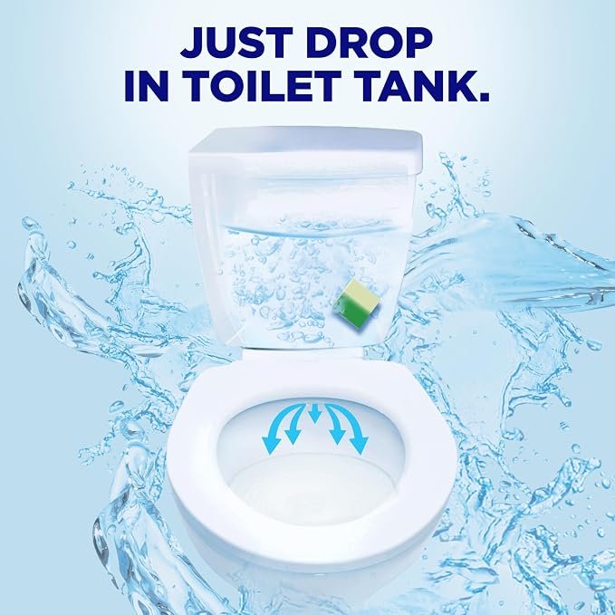 Soft Scrub In-Tank Toilet Cleaner Duo-Cubes, Lemon Fresh, Clear Water, 4 Ct, Cleans & Freshens, Helps Fight Toilet Ring, Hard Water & Limescale Stains
