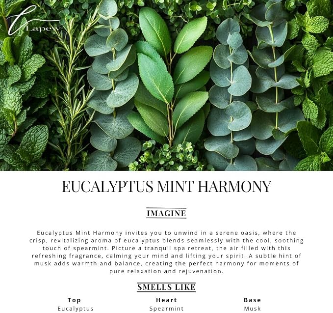 Lapew Room & Linen Spray | Fragrance Mist for Home, Car & Office | Fabric & Air Freshener | Neutralizing Mist | Made in USA | Eucalyptus Mint Harmony