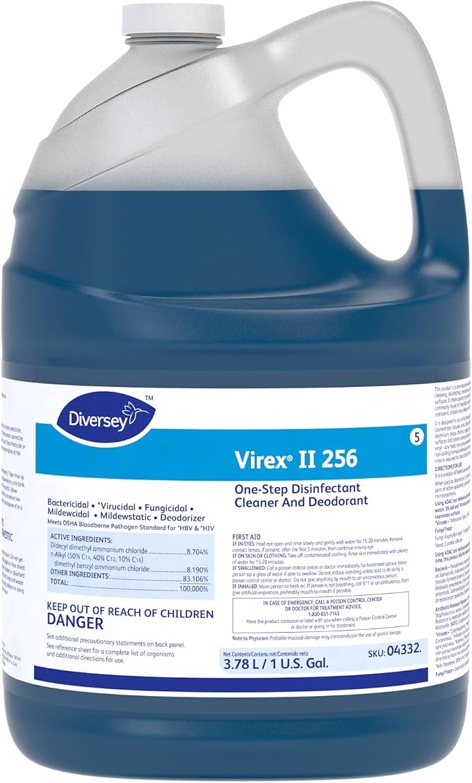 VIREX Diversey II 256 Disinfectant Cleaner Concentrate, 1 gal