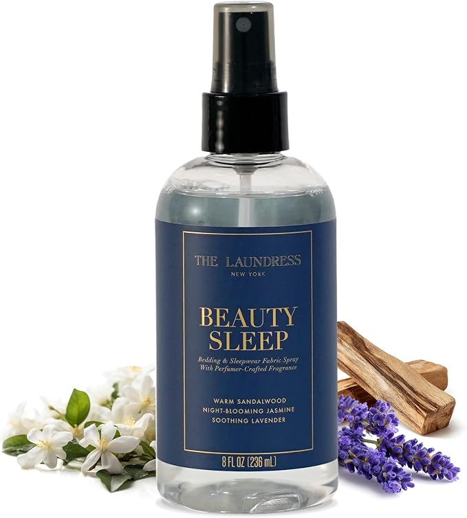 The Laundress Beauty Sleep Linen Spray for Bedding & Pillow Mist, 8 oz | Luxurious & Serene Scented Sleep Spray with Soothing Lavender, Room, Sleepwear and Fabric Refresher, Wrinkle Release