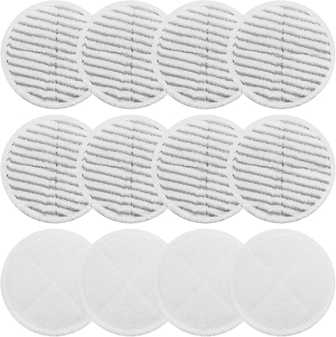 Spin Wave Mop Pads Fit for Bissell Spin Wave 20399 23157 23159 2039A 2124A 20393 2039T 2039W 20391 20395 2307 2315A Soft Scrubby Pads for Hardwood Floor Cleaning Replacement Pads(12Pack)