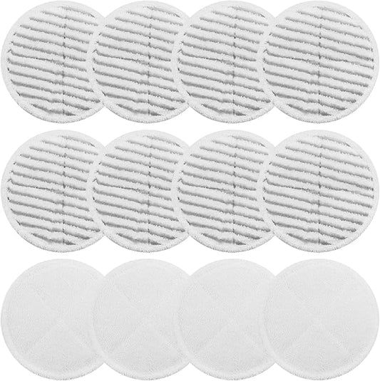 Spin Wave Mop Pads Fit for Bissell Spin Wave 20399 23157 23159 2039A 2124A 20393 2039T 2039W 20391 20395 2307 2315A Soft Scrubby Pads for Hardwood Floor Cleaning Replacement Pads(12Pack)