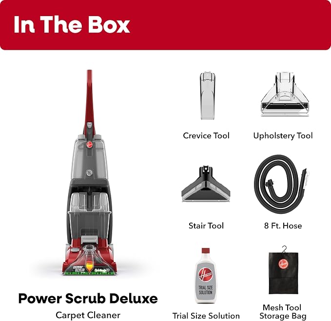 Hoover PowerScrub Deluxe Carpet Cleaner Machine, Pet & Upholstery Tools