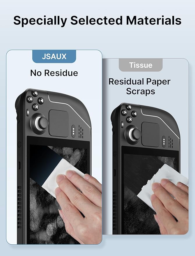 JSAUX Microfiber Cleaning Cloth 50 Pack, Lens Wipes for Eyeglasses Screen | Disposable microfiber lens cloth safe for glasses, camera, iPad, iPhone, Steam Deck, LCD TV, Switch 2, phone screens and more