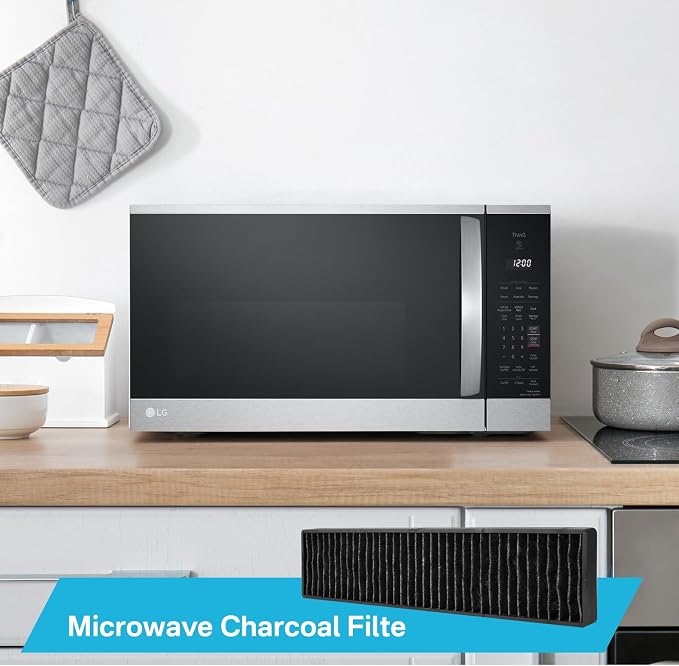 Replacement Filter 5230W1A003A Microwave Charcoal Filter Replacement with LG GE Kenmore Microwave Replaces LMV1650ST LMV1650SW LMV2031BD LMV2031SB PVM9005SJ8SS AP4439398 JVM7195SK6SS (2 Pack)