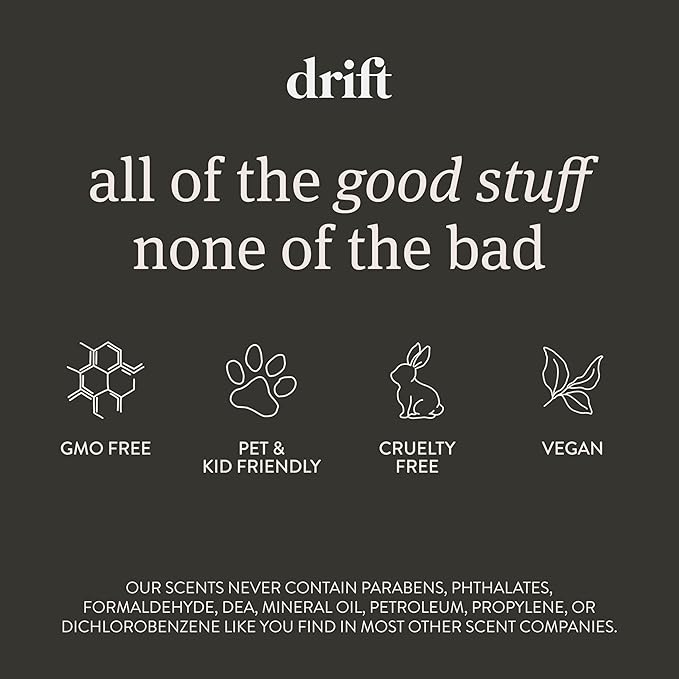Drift Car Air Freshener - The Original Wood Air Freshener - Car Odor Eliminator - Long Lasting Scent - Auto Accessories - Metal Clip - Essential Oils - Clean Ingredients - Amber Scent Starter Kit