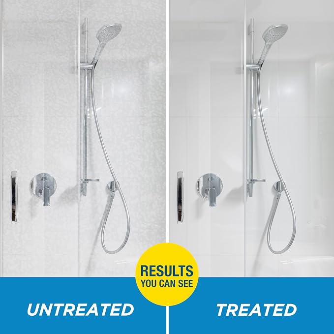Rain-X 630542 Shower Door Water Repellent, Protects Glass Shower & Doors From Soap Residue And Hard Water Stains Leaving Your Bathroom Beautiful (Pack of 2)