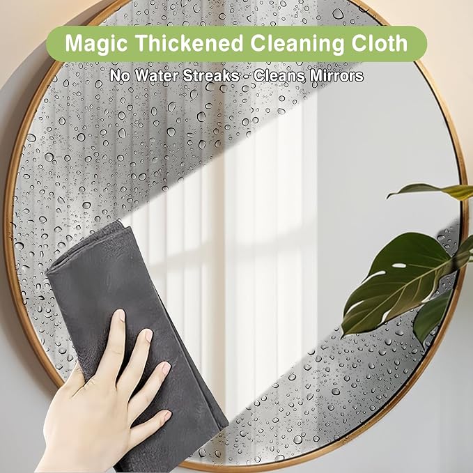 Thickened Magic Cleaning Cloth, Reusable Magic Cleaning Cloths for Glass, Streak Free Microfiber Magic Cleaning Cloth Reusable Rags for Kitchen, Windows, Mirrors, Cars (20)