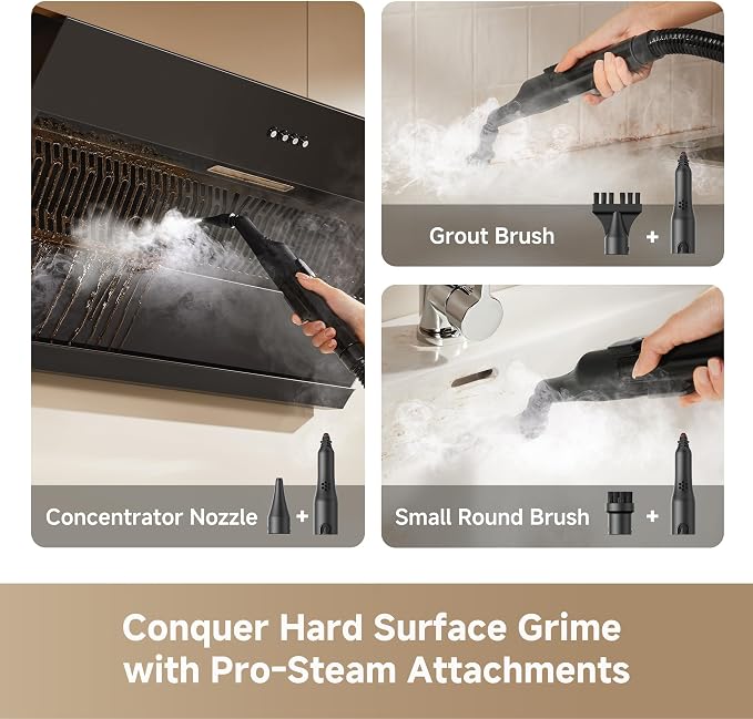 DREAME N20 Steam Carpet Cleaner Machine with Steam & Hot Water Wash, Portable Upholstery Cleaner with Self Cleaning, 17Kpa Suction, Perfect for Pet, Car, Auto, Carpet, Rug, Auto-Mix Solution