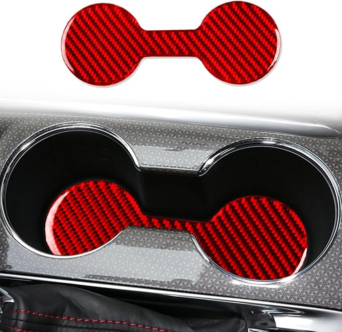 Real Carbon Fiber Trim for Chevy Malibu 9th Gen Accessories | for 2016-2024 Cup Holder Slot Mat Sticker Interior Thick Overlay Decal