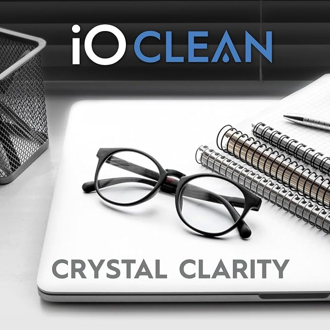 Eyeglass Lens Cleaner (3.38oz+3.38oz+2cloths) – Kit for | Glasses, Screens, Camera, Laptops, Touchscreens, Computer Monitors, Other Electronics – 2 Microfiber Cloths Inluded