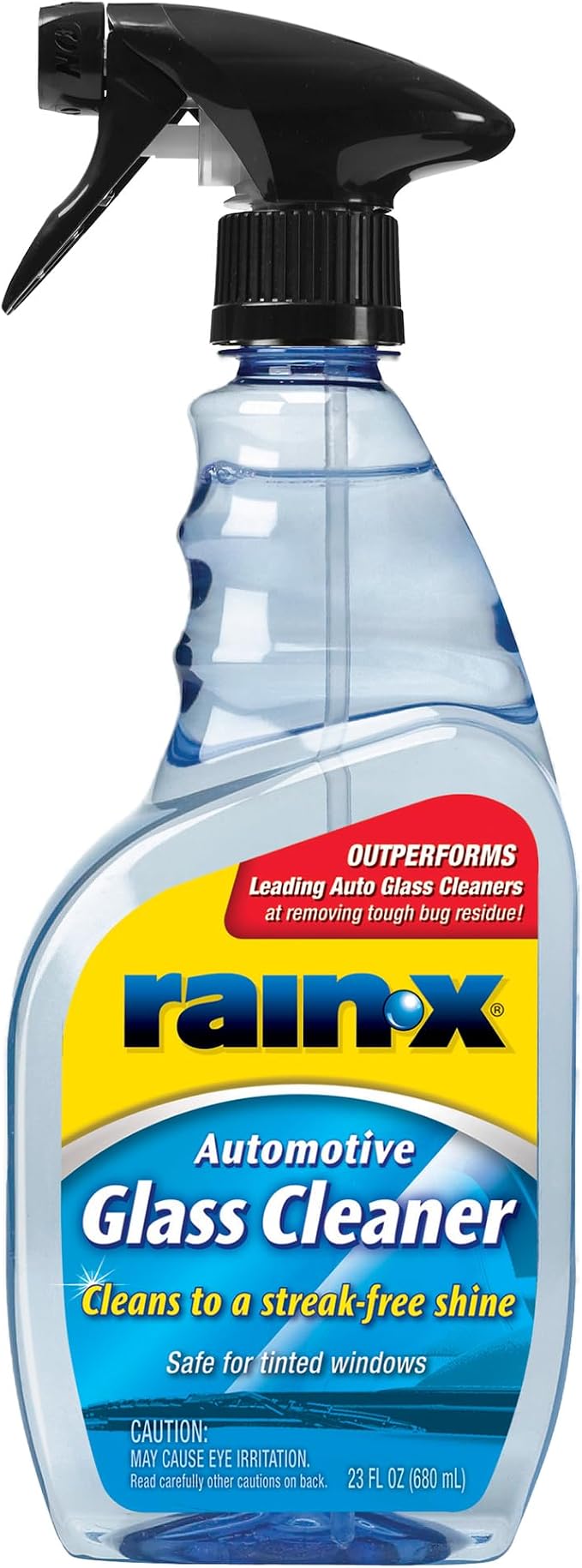 Rain-X RainX 630018 Glass Cleaner, Concentrated Streak-Free Formula for Car Windows, Windshield & Mirrors, Removes Bug Residue, Road Grime & Smoke Film - 23 Fl Oz