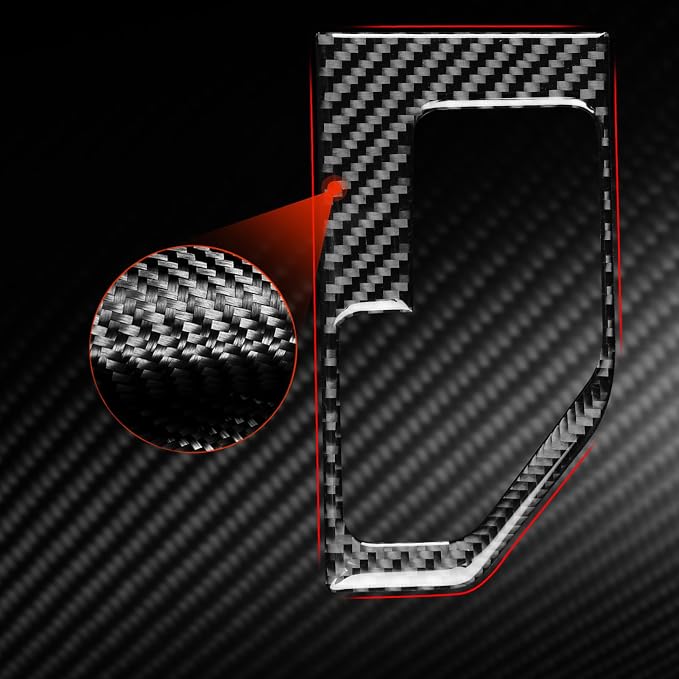 Real Carbon Fiber Trim for Toyota Camry Accessories | for 2012 2013 2014 Gear Shift Panel Sticker Interior Thick Overlay Decal