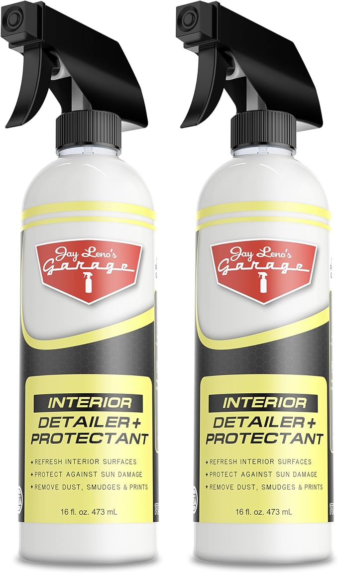 Jay Leno's Garage Interior Detailer & Protectant Car Interior Cleaner Spray for Dash, Auto Interior Cleaner(Pack of 2) (16 oz (Pack of 2))