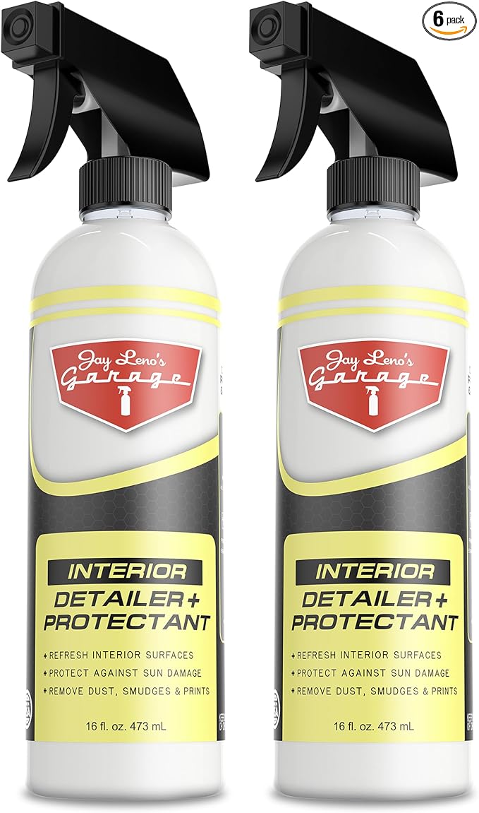 Jay Leno's Garage Interior Detailer & Protectant Car Interior Cleaner Spray for Dash, Auto Interior Cleaner(Pack of 2) (16 oz (Pack of 2))