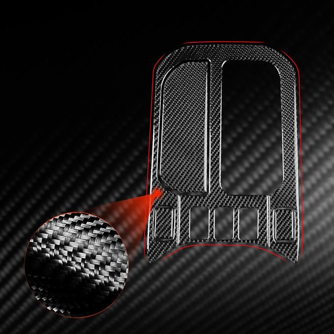 Gear Shift Interior Stickers Fit for Toyota 4Runner(N210) 2003-2009 | for 4 Runner SR5/Sport Edition/Limited | Real Carbon Fiber | Accessories | Center Console Gear Shift Panel | Thick Overlay