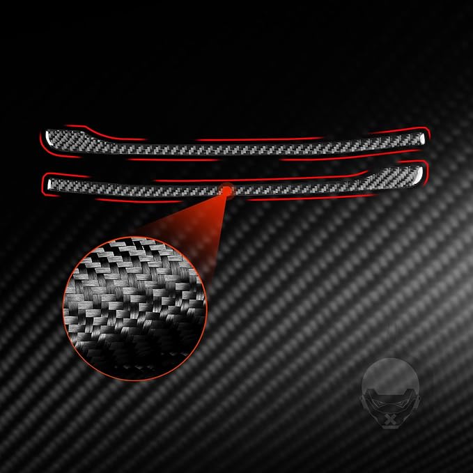 Real Carbon Fiber Trim for Audi 80A Q5 Accessories | for SQ5 2018-2025 Dash Sides Rearview Mirror Strip Cover Sticker Exterior Thick Overlay Decal