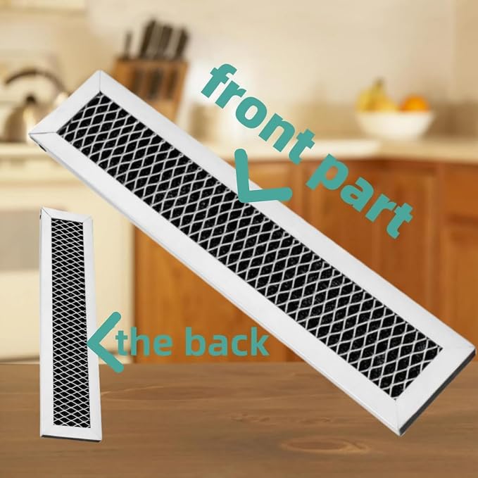 2 charcoal filter with aluminum frame for Frigidaire FRPAMRAF Replacement Air Microwave Filter Replacement FFMV152,FGMV153,FFMV154,FGMV155,FMV157,FFMV162, FFMV163, FFMV164,FFMV174,FGMV175, FGMV176