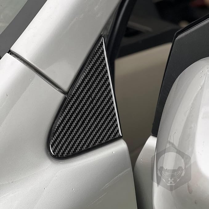 Exterior A-Pillar Trim for Toyota Corolla 2009-2013 Accessories Black | Soft Carbon Fiber | Upgrades for Car | Only for Left-Hand Drive | Anti-Scratch | Sporty Style