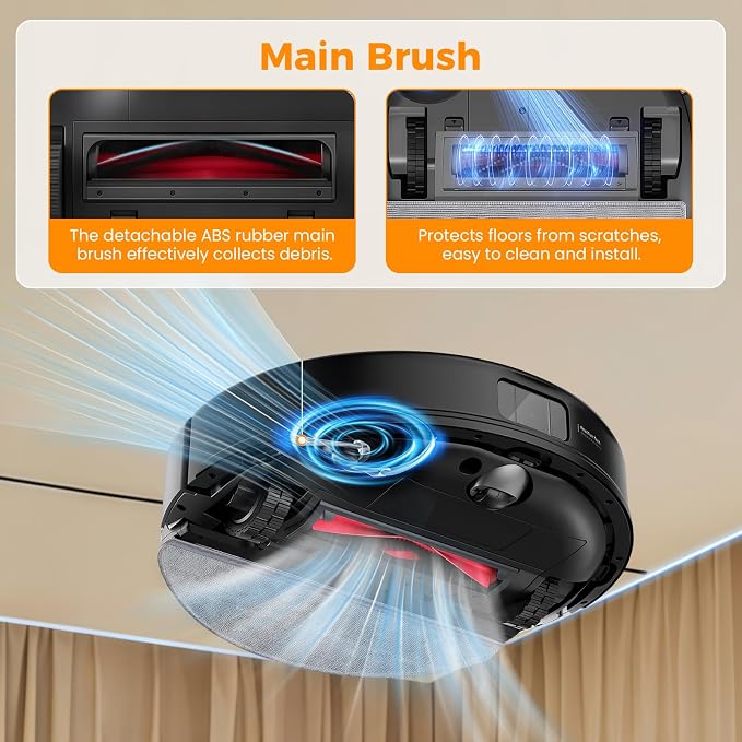 22 Pack Accessories Kit Compatible with Roborock Q10 S5 Robot Vacuum | 2 Main Brushes, 6 Side Brushes, 6 Mop Pads, 6 HEPA Filters, 1 Screwdriver, 1 Cleaning Tool, Q10 S5+/Q10 X5/Q10 X5+ Parts