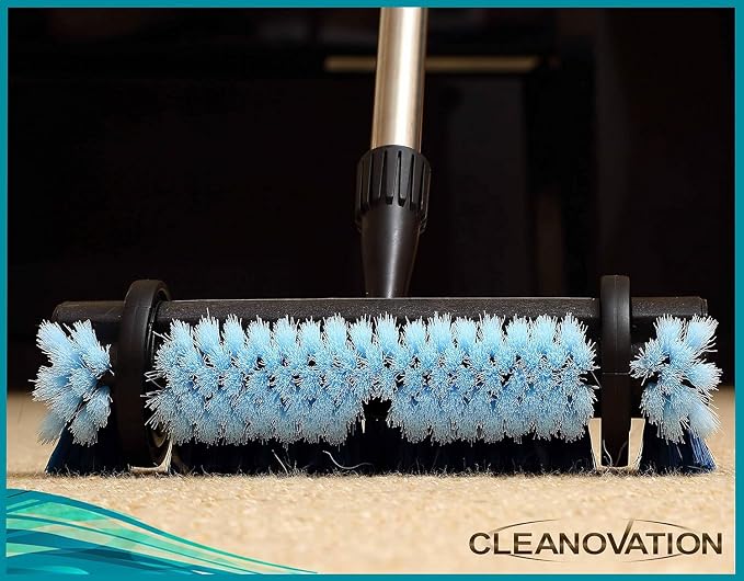 Rug Renovator Floor Scrub Brush with Long Handle, Scrape Brush Stiff Bristle Scrubber, Cleaning for carpet pet stains and odors, 32 Fl oz Carpet Shampoo