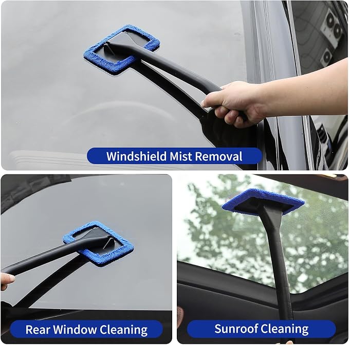 Qydipclin 39Pcs Car Detailing Kit, Car Detailing Brush Set, Car Wash Cleaning Kit, Car Detailing Brushes, Professional Car Care Kit for Interior Exterior Wheels, Blue