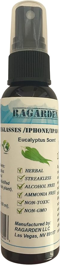 Eyeglasses/iPhone/iPad Cleaner. Eucalyptus Floral Water. 2 oz Spray Bottle.