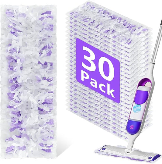30 Pack Disposable Power Mop Refills Pads for Swiffer Powermop | Swifter Wet Pads Refill,Disposable Mop Pads Swifters for Wood Floors,Multi-Surface Mopping Pads Refills for Floor Cleaning