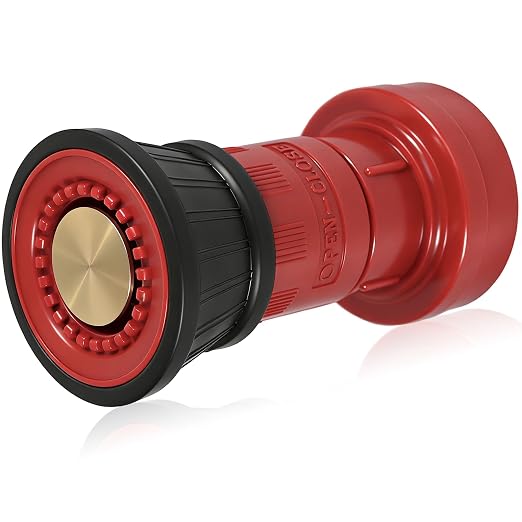 Happy Tree 2" NPSH Fire Hose Nozzle Thermoplastic Fire Equipment Constant Flow Fog Nozzle