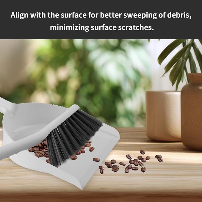 Small Broom and Dustpan Set, Dustpan and Brush Set, Small Brush and Dustpan Set, Mini Handheld Dustpan and Brushes Combo for Home, Desktop, Kitchen, pet