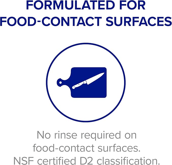 PURELL Foodservice Surface Sanitizer Spray, Fragrance Free, 32 fl oz Capped Bottle with Spray Trigger in Pack (Pack of 6) - 3341-06