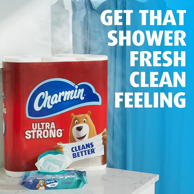 Charmin Flushable Wipes, 320 Total Wipes (8 Packs of 40)